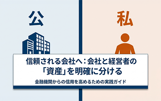 信頼される会社へ：会社と経営者の「資産」を明確に分ける