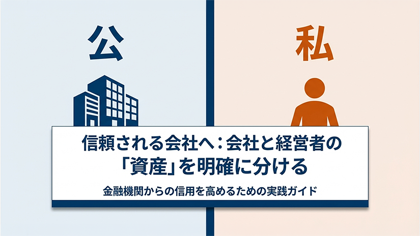 信頼される会社へ:会社と経営者の「資産」を明確に分ける